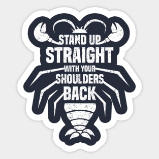 Jordan Peterson | Stand Straight Shoulders Back Sticker